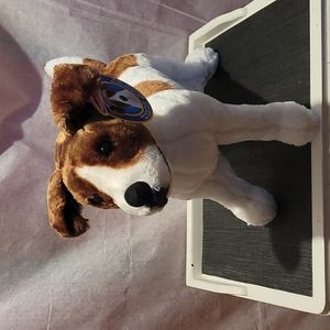 Melissa and doug Jack Russell Terrier Plush Animal Brown and White